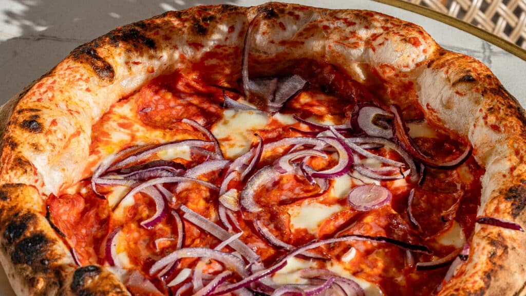 Pizza diavola de 500 degrés pizza