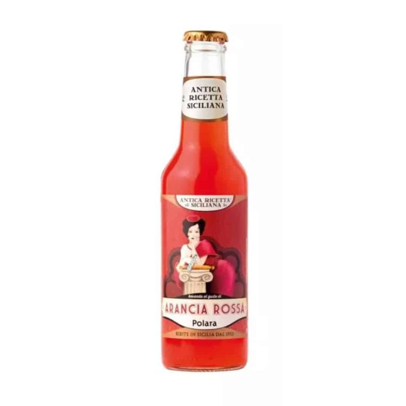 Bouteille de soda italien Arancia Rossa Polara – boisson gazeuse artisanale disponible chez 500° Pizza Marseille