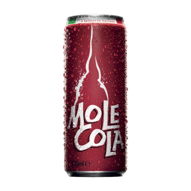 Canette de MoleCola Classica – cola italien naturel servi chez 500° Pizza Marseille